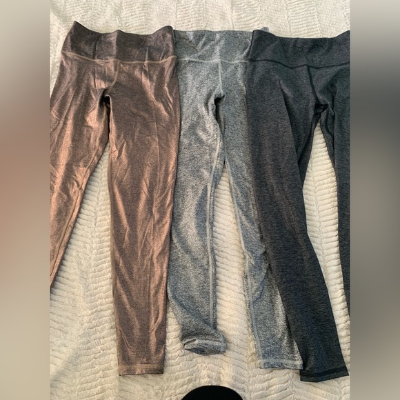 Bundle of 3 kyodan ultra high waist metallic space dye heather jersey leggings - Picture 3 of 16